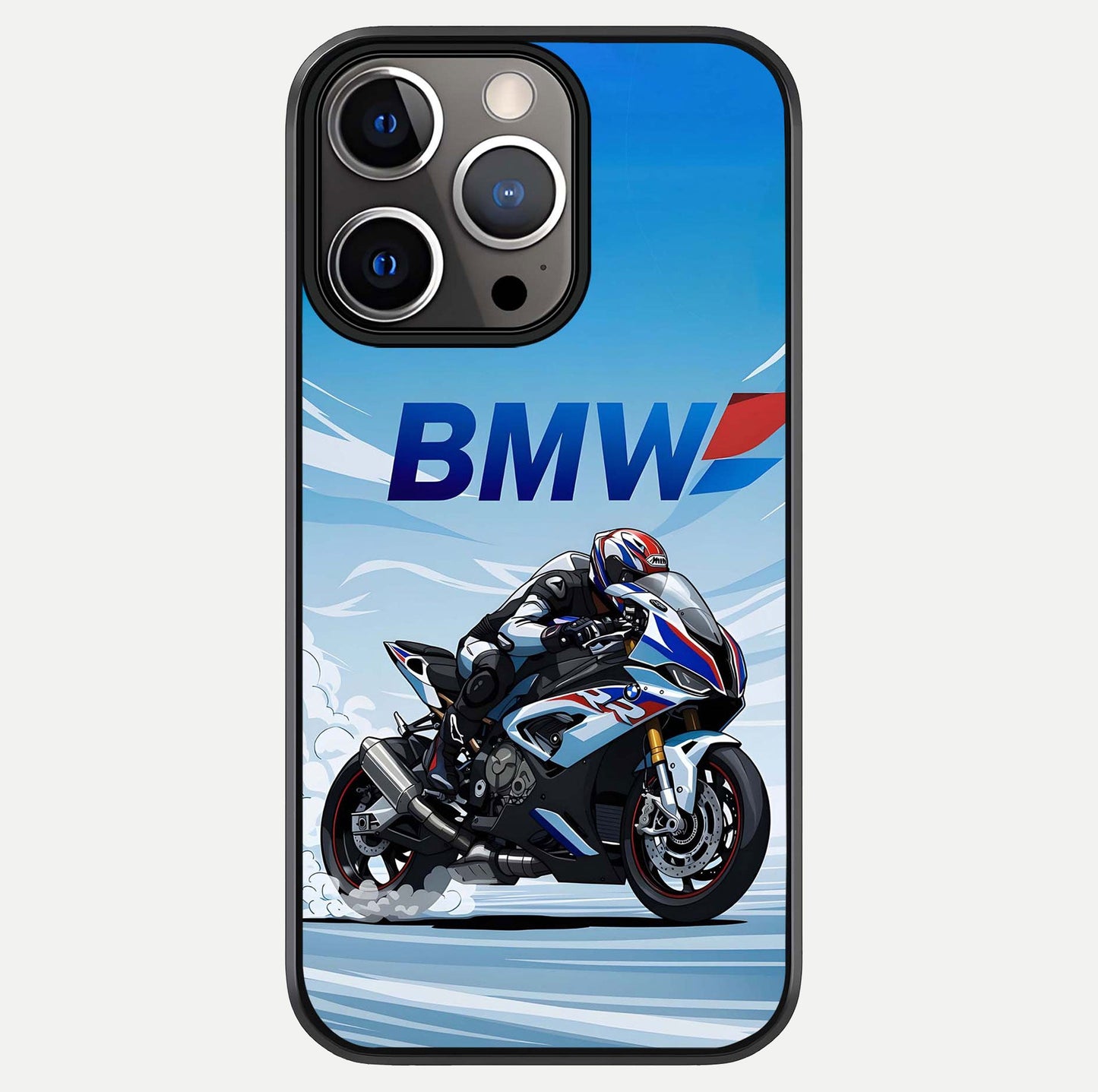 BMW Power Drift Glass Case For iPhone 13 Pro by Custom World