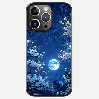 Blossom Moonlight Sky Glass Case For iPhone 13 Pro by Custom World
