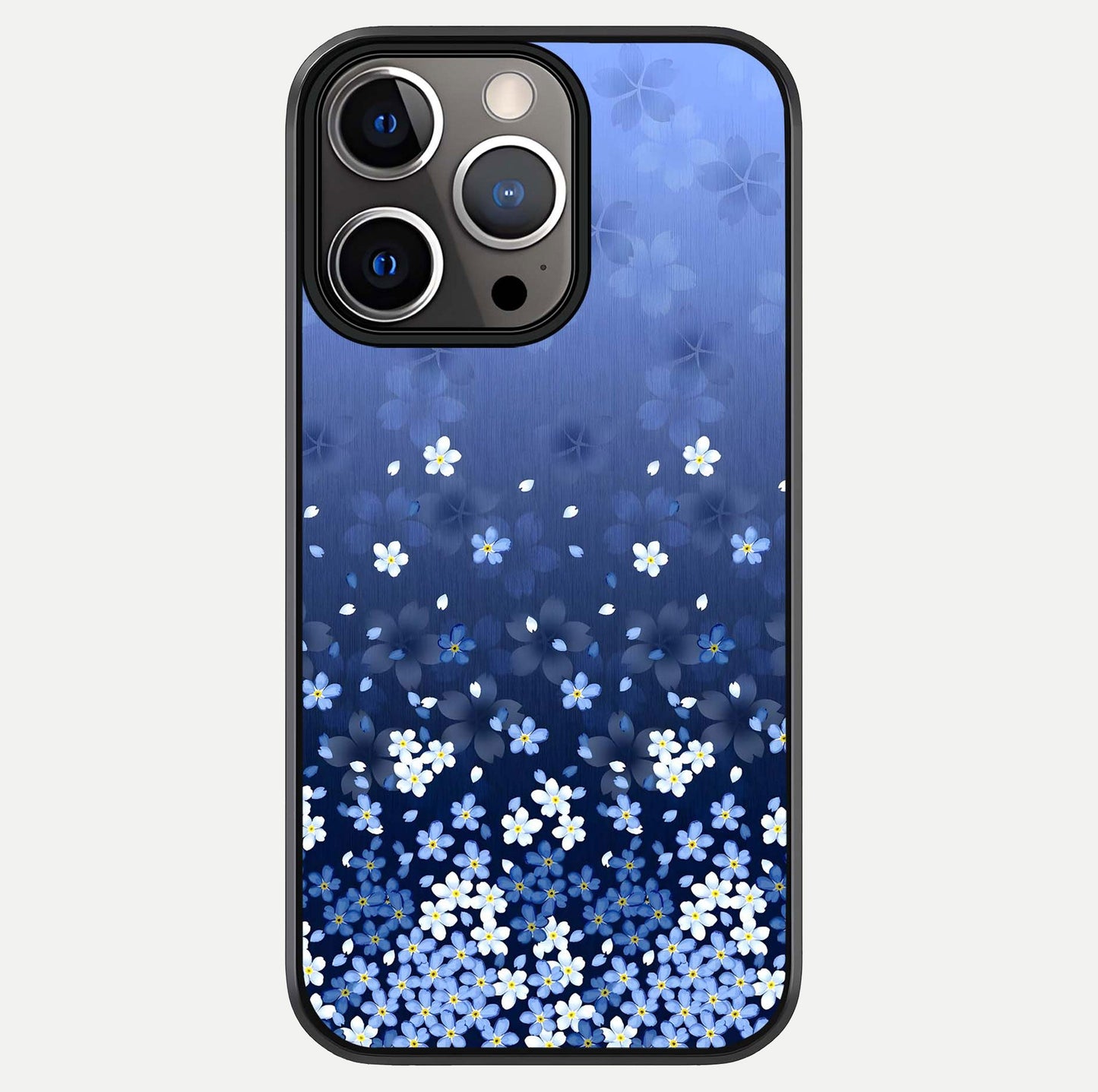 Blue Starry Glass Case For iPhone 13 Pro by Custom World