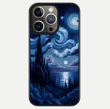 Celestial Dream Van Gogh Glass Case For iPhone 13 Pro by Custom World