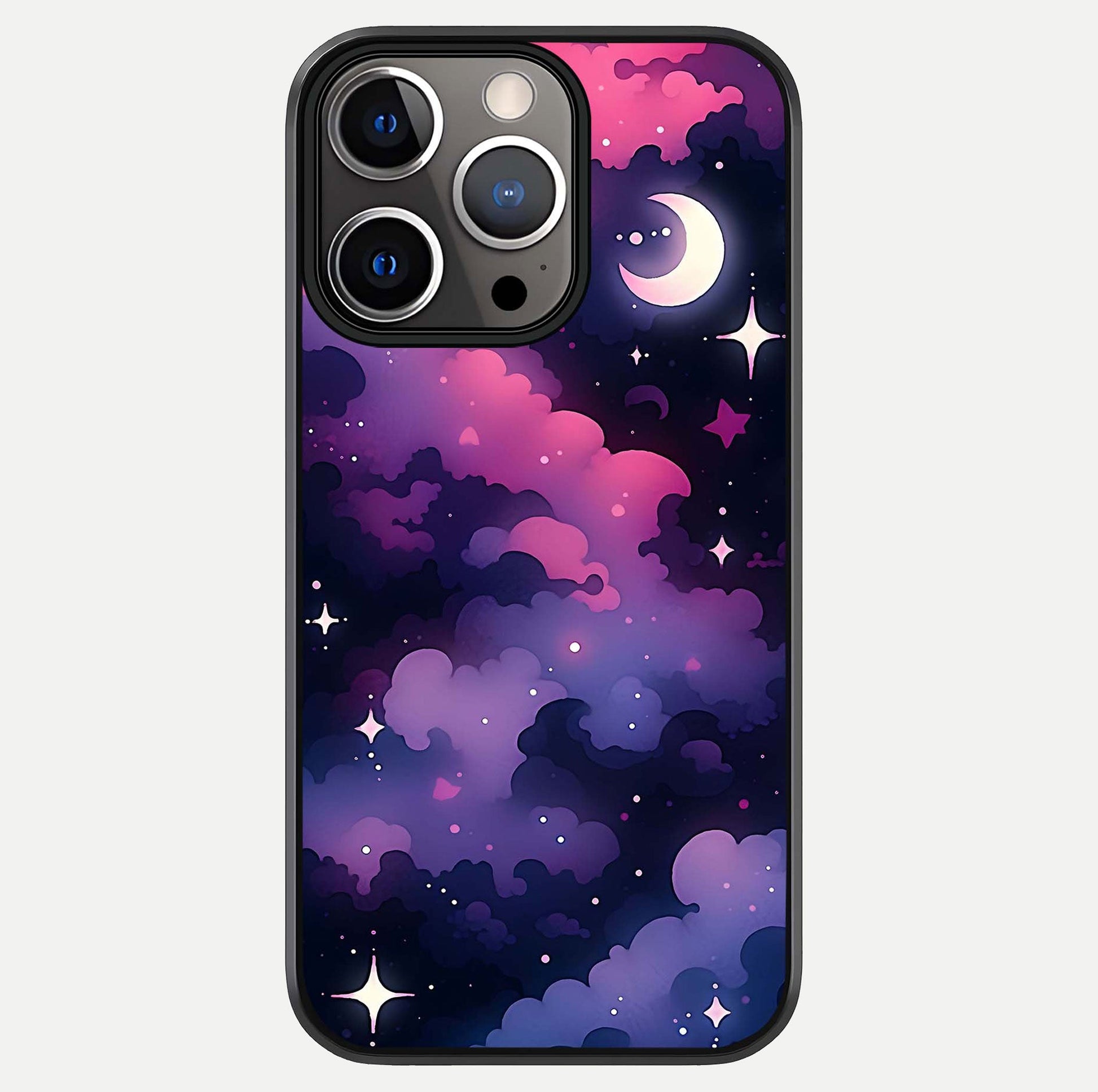 Celestial Moon Magic Glass Case For iPhone 13 Pro by Custom World