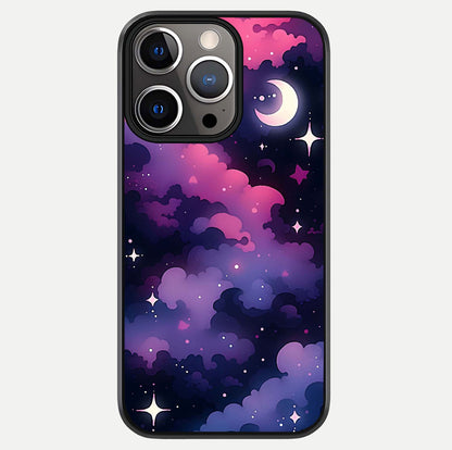 Celestial Moon Magic Glass Case For iPhone 13 Pro by Custom World