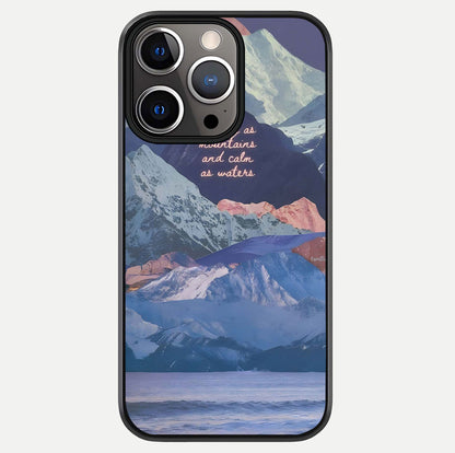 Celestial Mountain Calm Glass Case For iPhone 13 Pro by Custom World