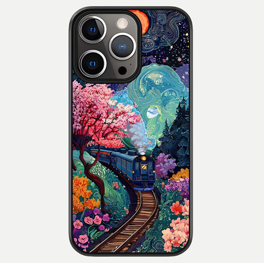 Celestial Train Journey Glass Case For iPhone 13 Pro by Custom World