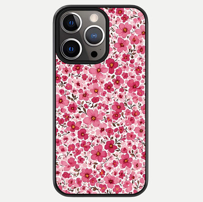 Cherry Blossom Charm Glass Case For iPhone 13 Pro by Custom World
