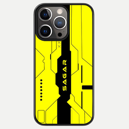 Circuit CYBERPUNK Custom Name Glass Case For iPhone 13 Pro by Custom World