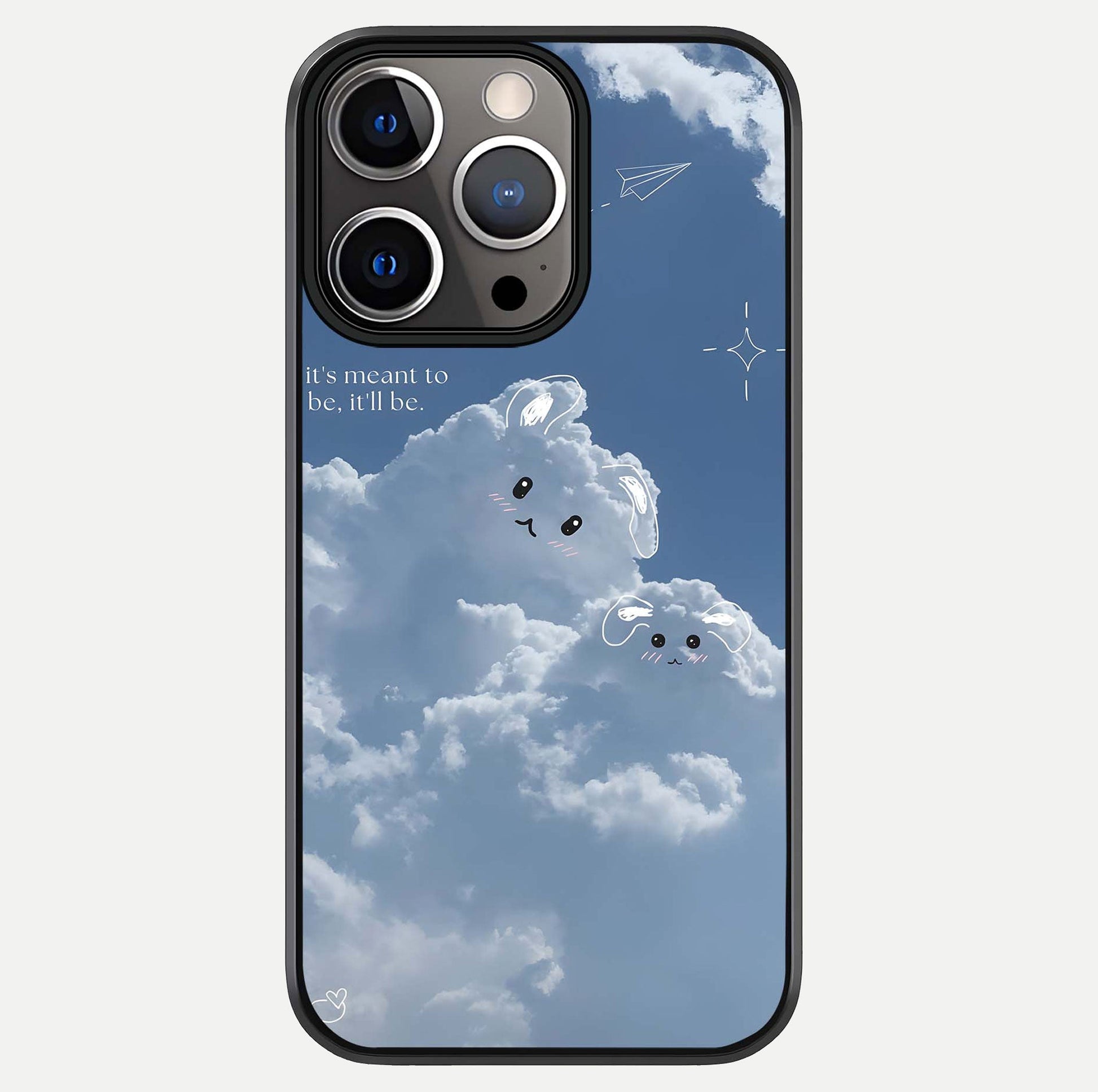 Cloud Bunny Dreams Glass Case For iPhone 13 Pro by Custom World
