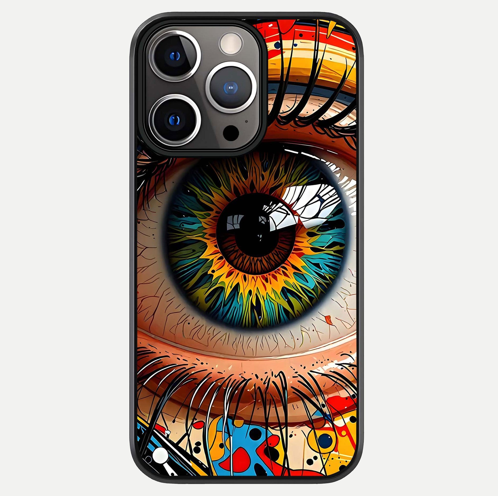 Colorful Eye Glass Case For iPhone 13 Pro by Custom World