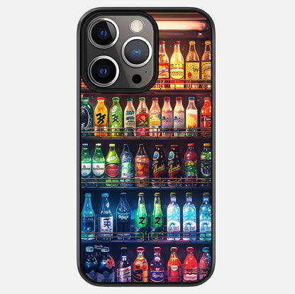 Colorful Soda Bottles Glass Case For iPhone 13 Pro by Custom World