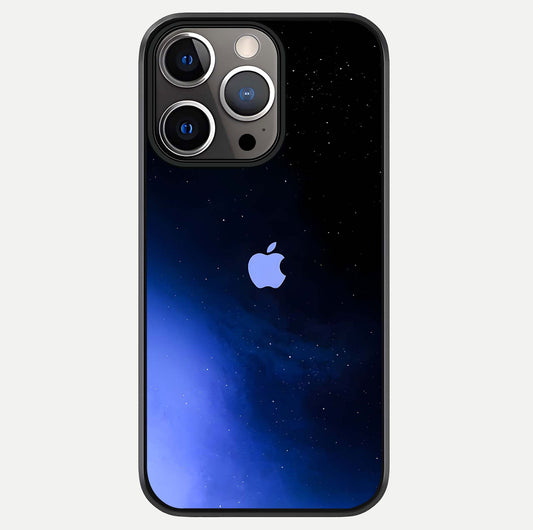 Cosmic Blue Apple Glass Case For iPhone 13 Pro by Custom World