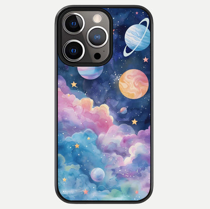 Cosmic Planet Dreams Glass Case For iPhone 13 Pro by Custom World