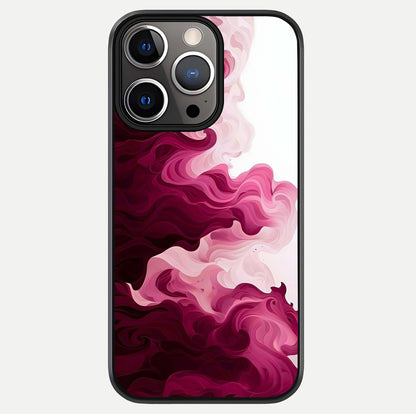 Crimson Wave Flow Glass Case For iPhone 13 Pro by Custom World