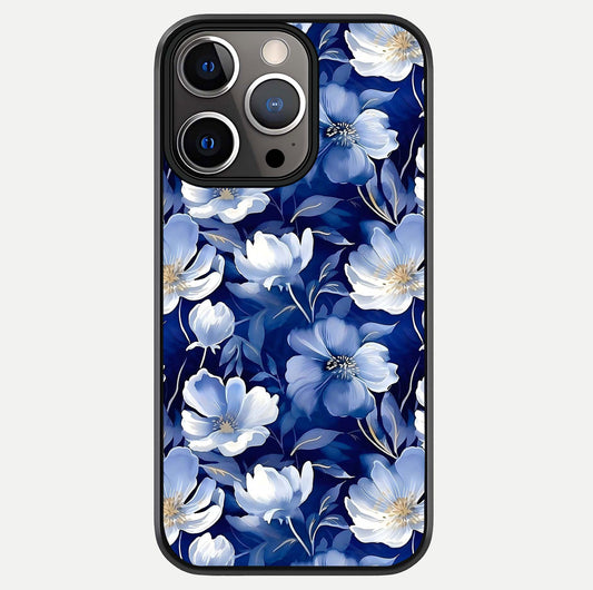 Cute Floral Patterns Glass Case For iPhone 13 Pro by Custom World