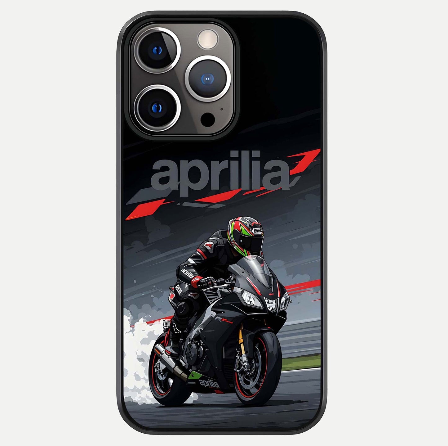 Dark Aprilla Glass Case For iPhone 13 Pro by Custom World