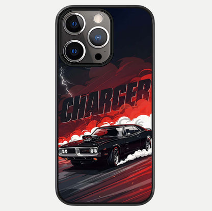 Dark Charger Fury Glass Case For iPhone 13 Pro by Custom World