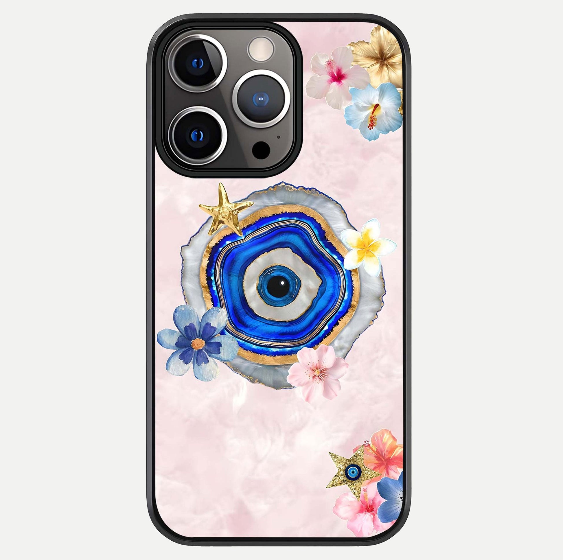 Divine Aura Bloom Glass Case For iPhone 13 Pro by Custom World