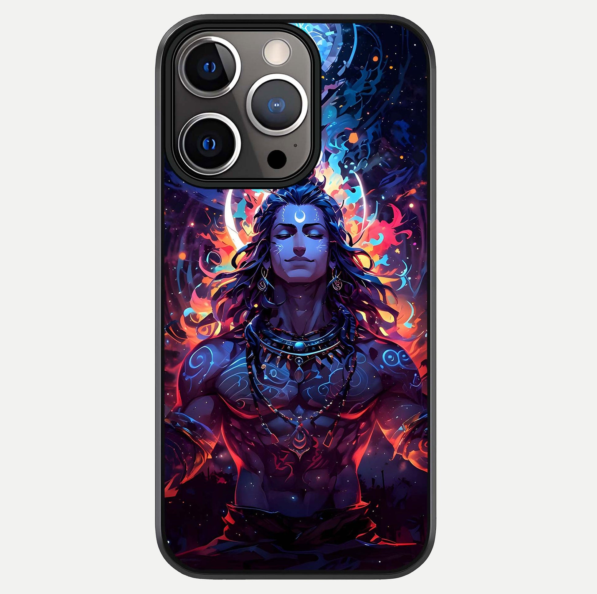 Divine Fire Shiv Glass Case For iPhone 13 Pro by Custom World