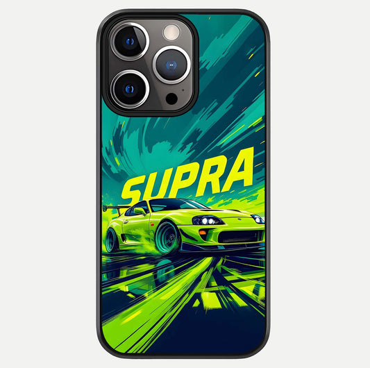 Electric Supra Thunder Glass Case For iPhone 13 Pro by Custom World