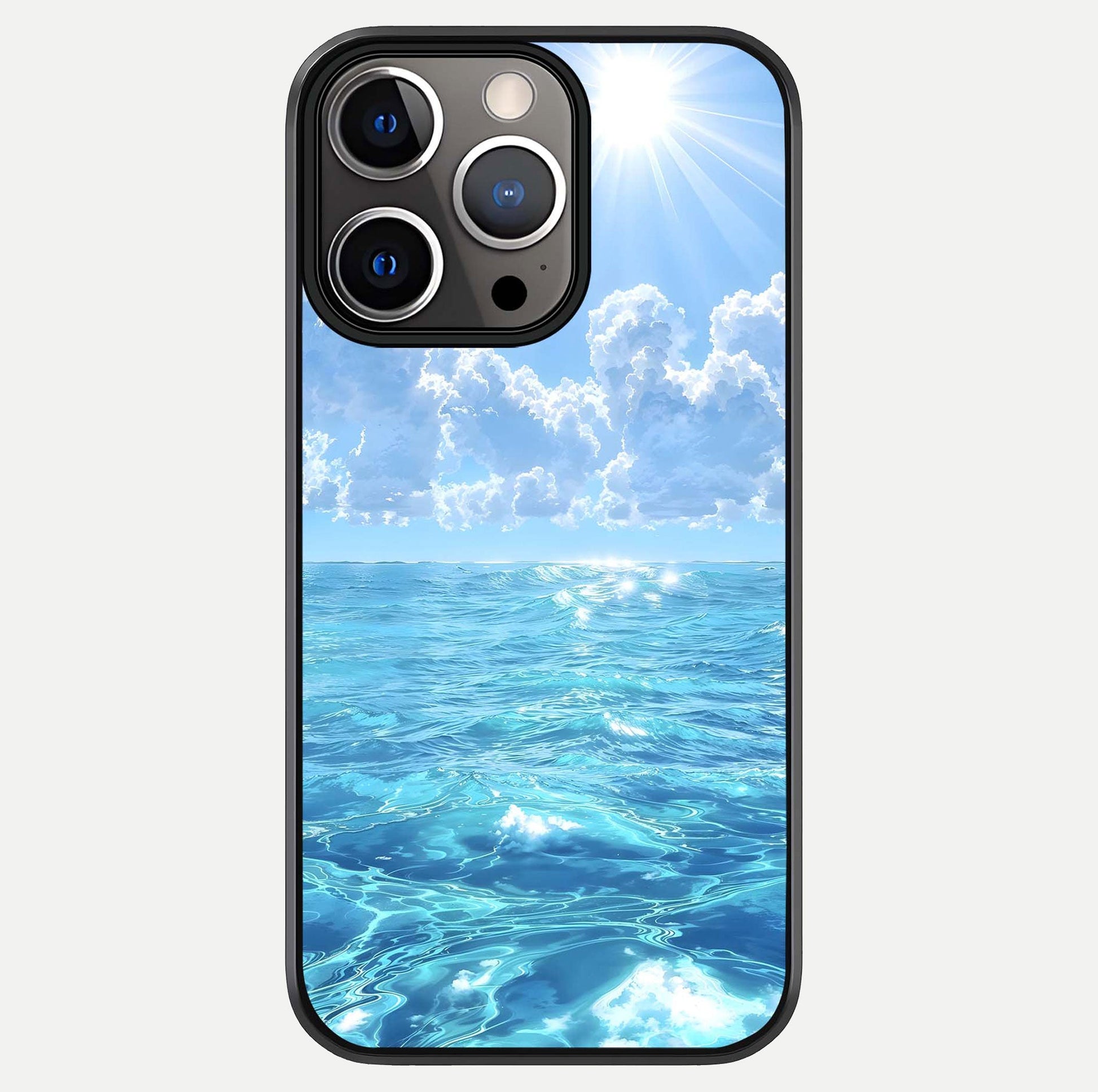 Endless Ocean Horizon Glass Case For iPhone 13 Pro by Custom World