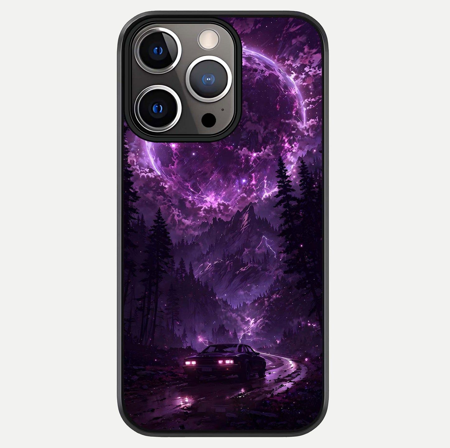 Eternal Cosmic Drive Glass Case For iPhone 13 Pro by Custom World