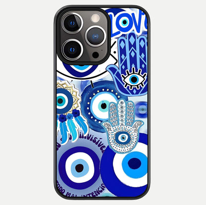 Evil Eyes Dream Glass Case For iPhone 13 Pro by Custom World