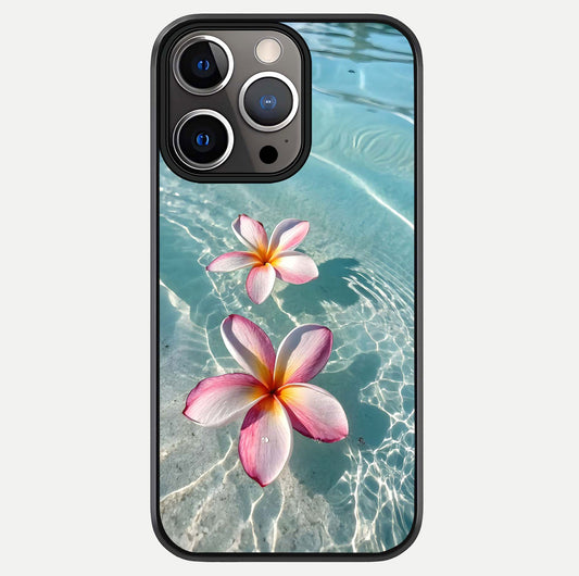 Floating Bloom Bliss Glass Case For iPhone 13 Pro by Custom World
