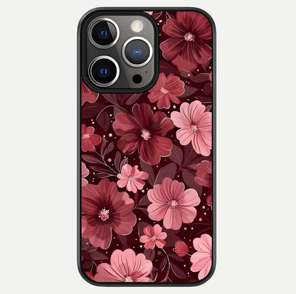 Flower Blush Bloom Glass Case For iPhone 13 Pro by Custom World