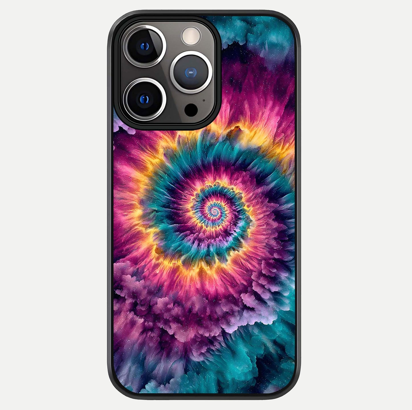 Galactic Spiral Burst Glass Case For iPhone 13 Pro by Custom World