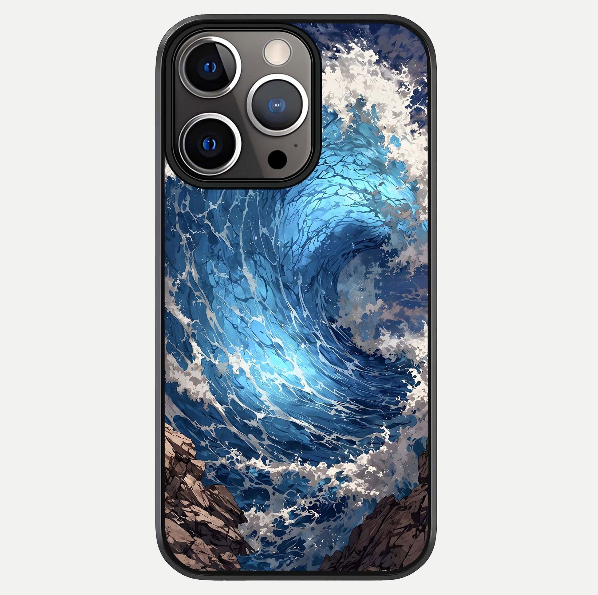 Giant Ocean Wave Glass Case For iPhone 13 Pro by Custom World
