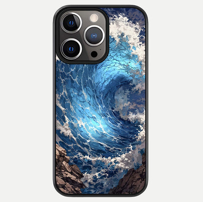 Giant Ocean Wave Glass Case For iPhone 13 Pro by Custom World