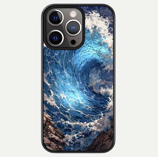 Giant Ocean Wave Glass Case For iPhone 13 Pro by Custom World