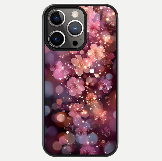 Glowing Petal Bliss Glass Case For iPhone 13 Pro by Custom World