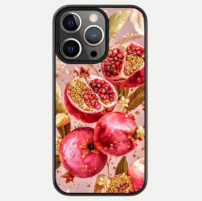 Golden Bloom Glow Glass Case For iPhone 13 Pro by Custom World