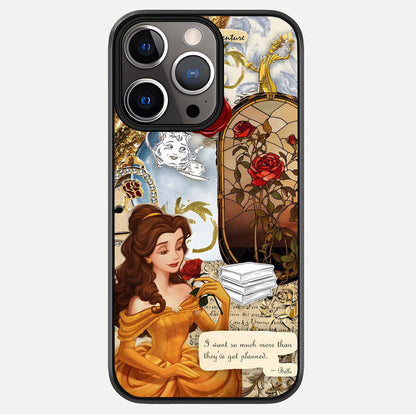 Golden Dream Belle Glass Case For iPhone 13 Pro by Custom World