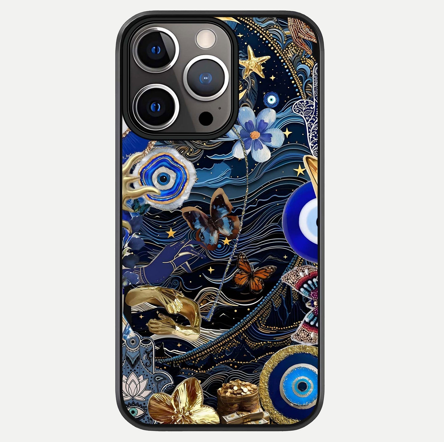 Golden Moon Magic Glass Case For iPhone 13 Pro by Custom World