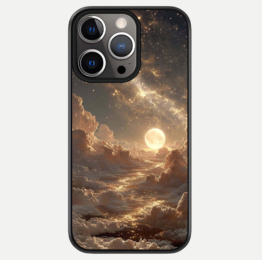 Golden Sky Dream Glass Case For iPhone 13 Pro by Custom World