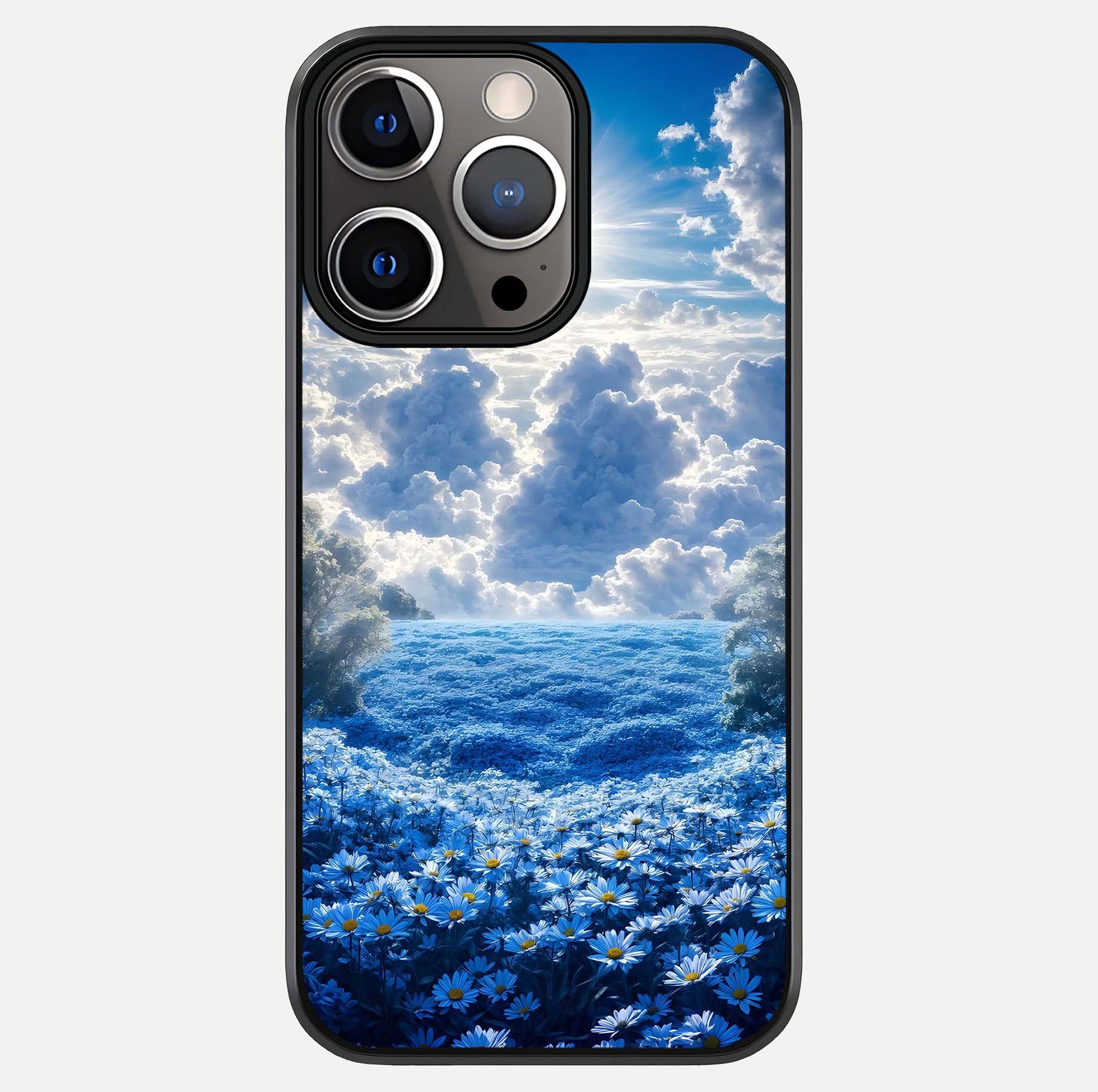 Heavenly Daisy Horizon Glass Case For iPhone 13 Pro by Custom World
