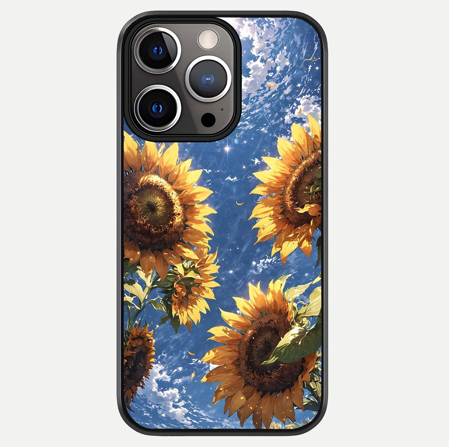 Heavenly Sunflower Rise Glass Case For iPhone 13 Pro by Custom World