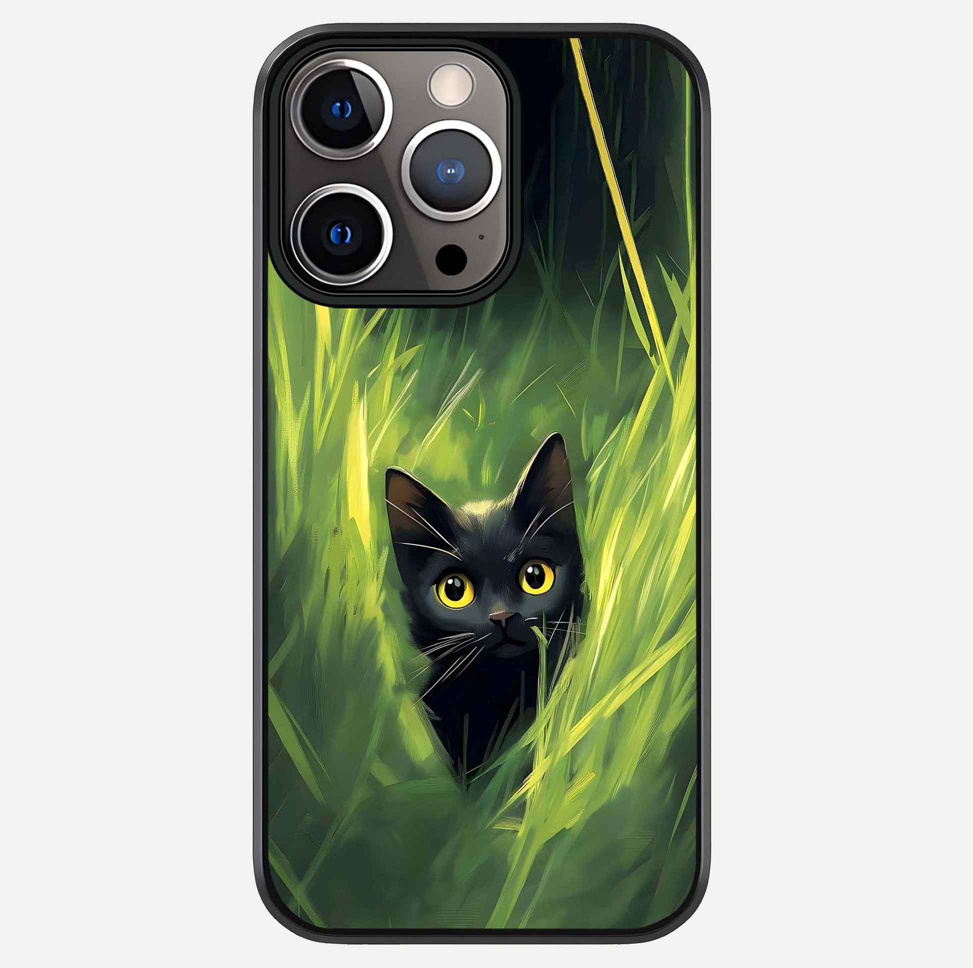 Hidden Cat Whisper Glass Case For iPhone 13 Pro by Custom World