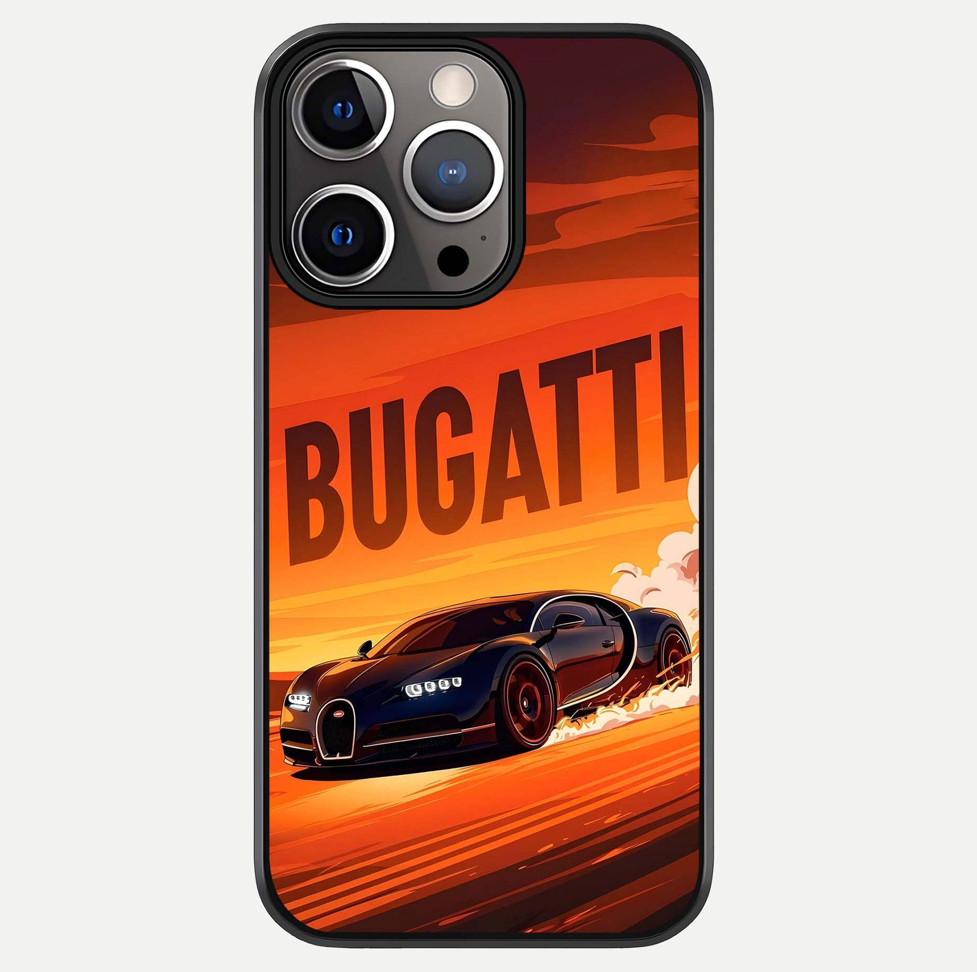Inferno Bugatti Storm Glass Case For iPhone 13 Pro by Custom World