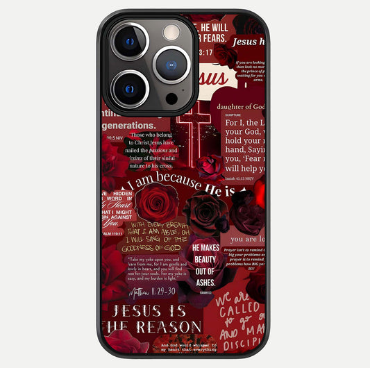Jesus Love Heals Glass Case For iPhone 13 Pro by Custom World