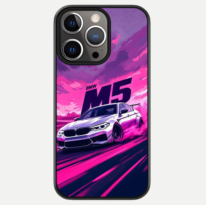 MS Neon Car Glass Case For iPhone 13 Pro by Custom World