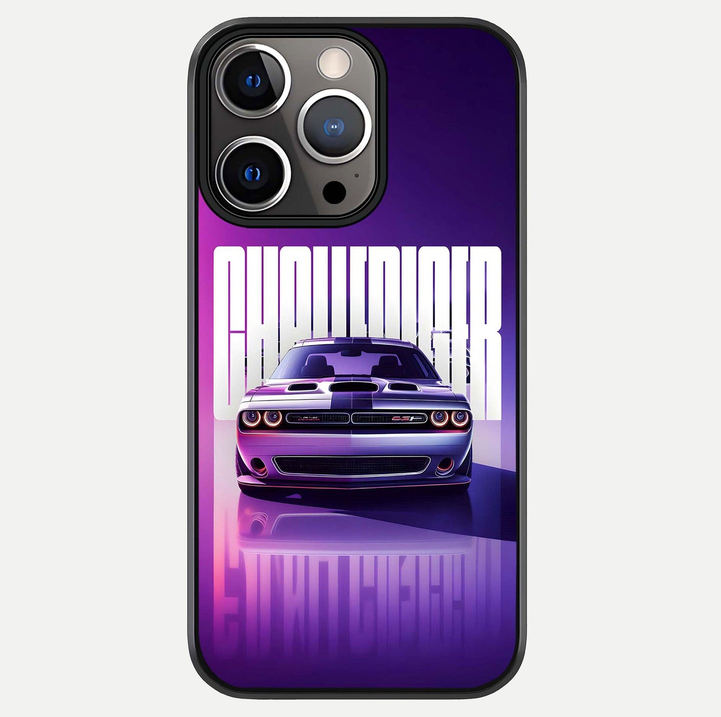 Midnight Muscle Ride Glass Case For iPhone 13 Pro by Custom World