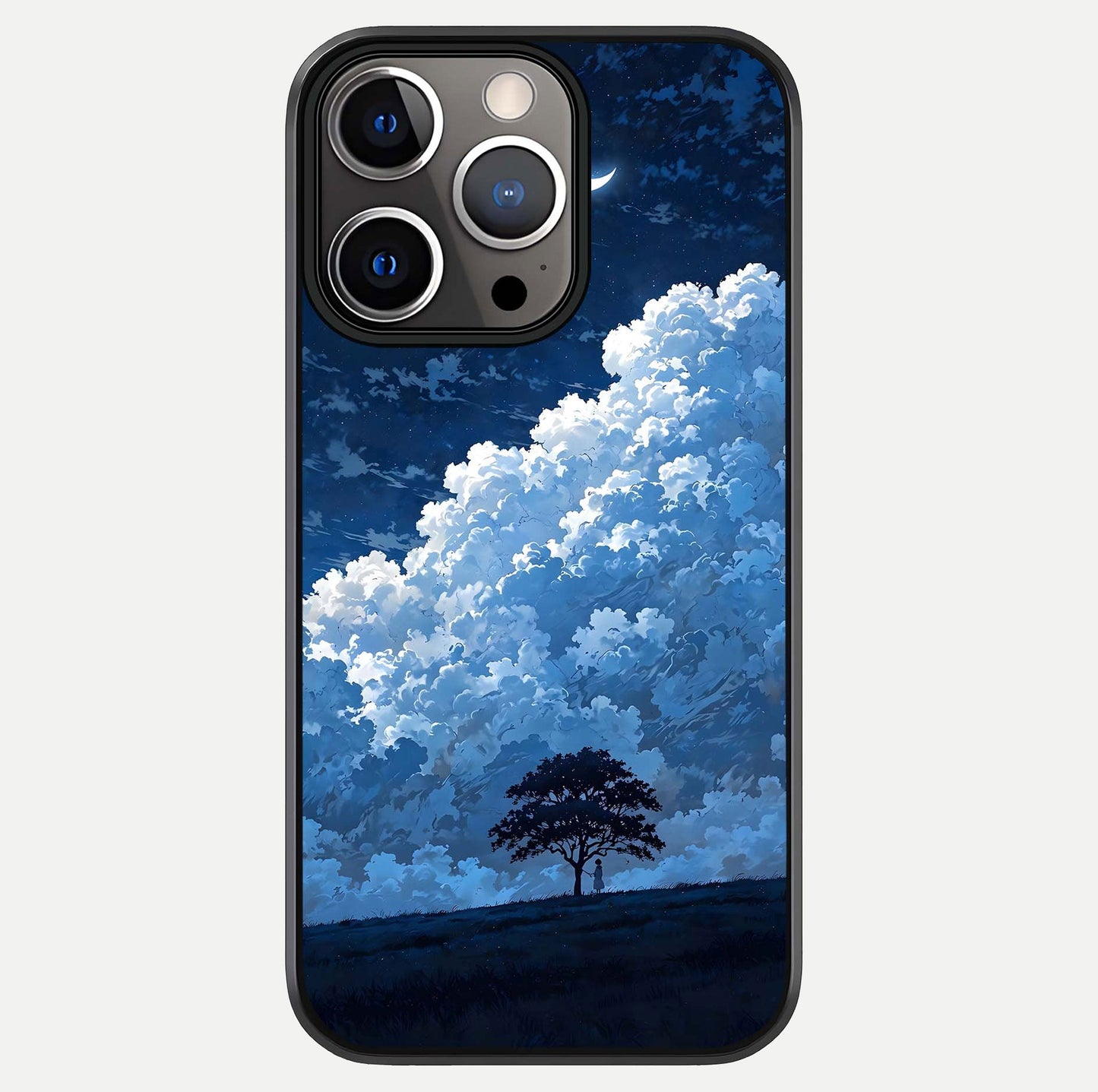 Midnight Sky Serenity Glass Case For iPhone 13 Pro by Custom World