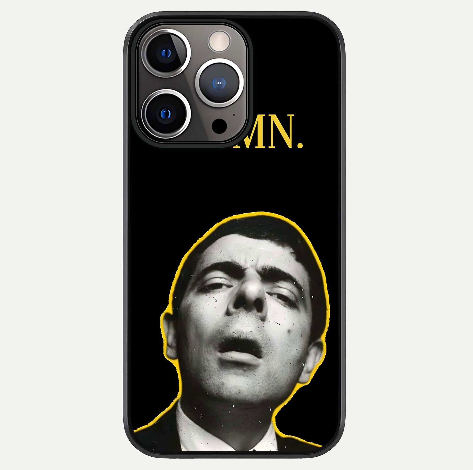 Mr Bean Damn Glass Case For iPhone 13 Pro by Custom World