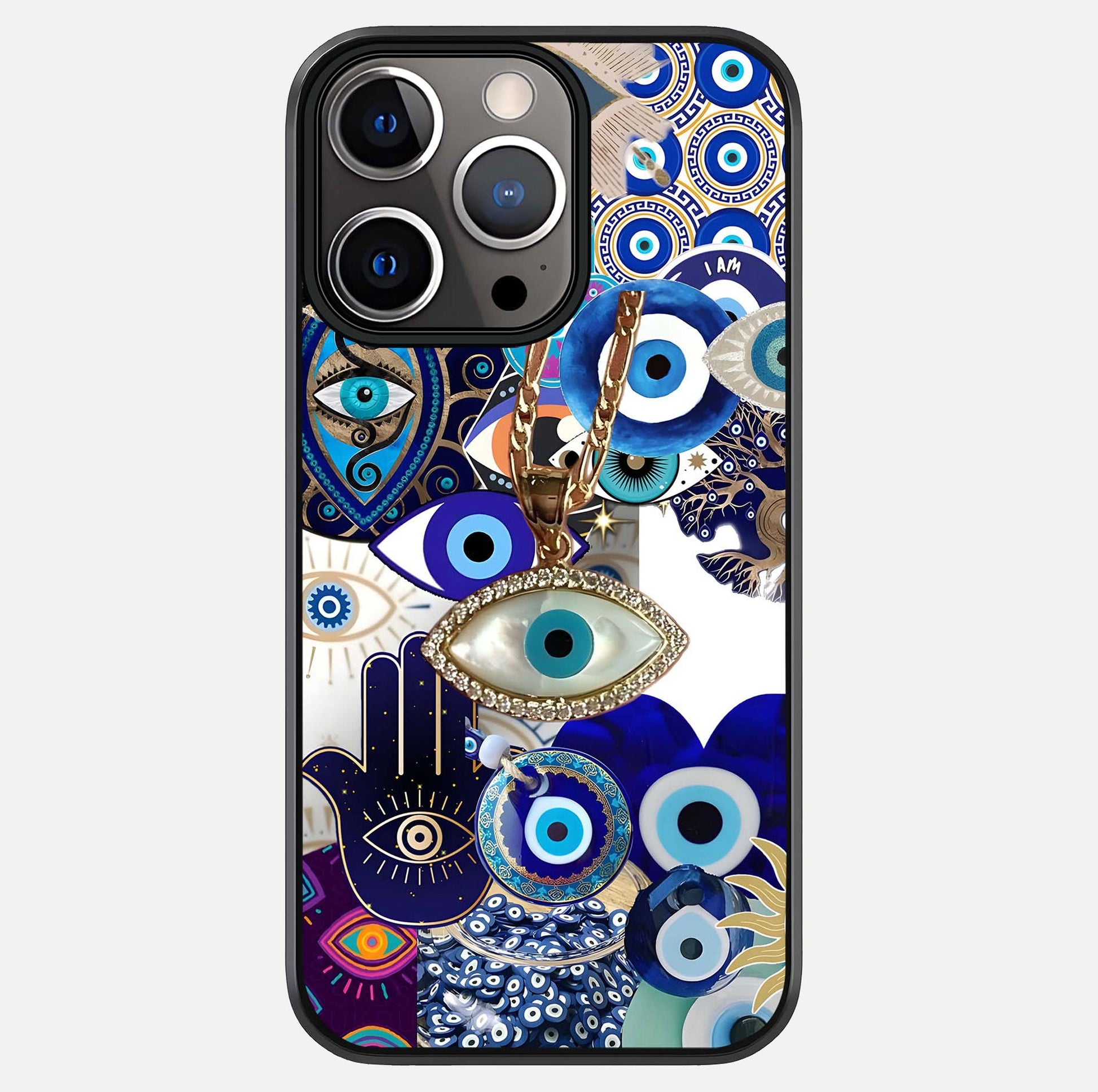 Mystic Charm Eye Glass Case For iPhone 13 Pro by Custom World
