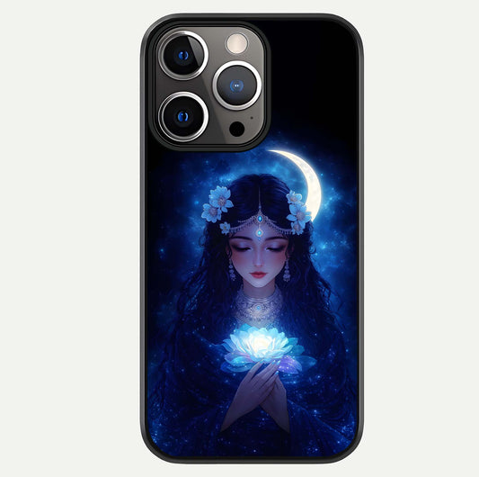 Mystic Moon Queen Glass Case For iPhone 13 Pro by Custom World