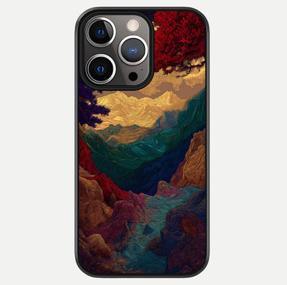 Mystic Valley Light Glass Case For iPhone 13 Pro by Custom World