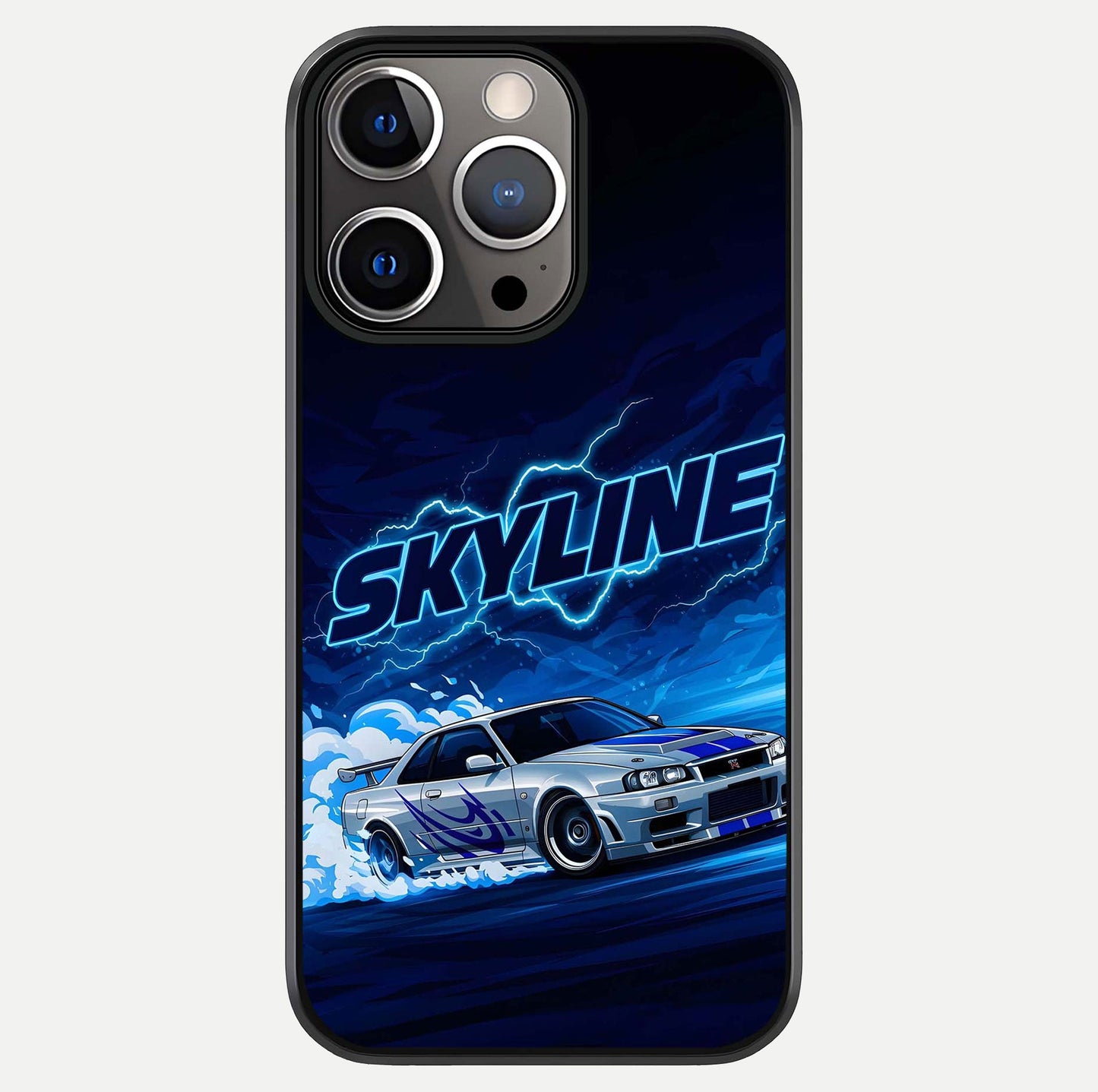 Neon Drift Beast Glass Case For iPhone 13 Pro by Custom World