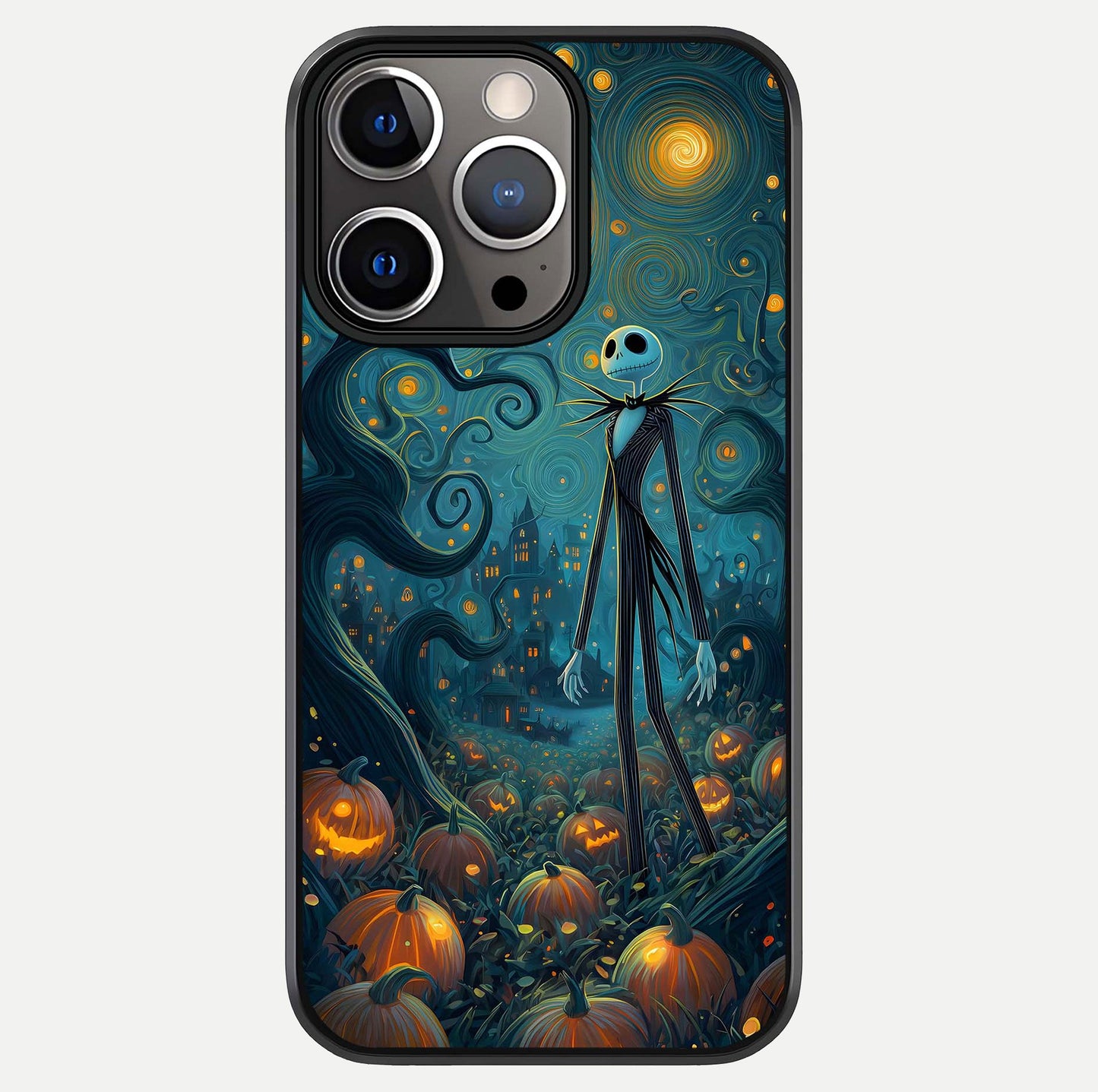 Pumpkin Moonlight Tale Glass Case For iPhone 13 Pro by Custom World